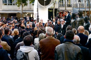 L'inaugurazione della mostra di Dormino a Parigi