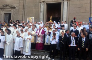 Viterbo - Santa Rosa - Corteo storico 2015 - Il vescovo Fumagalli