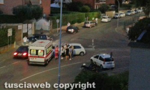 Viterbo - Incidente in via Monti Cimini