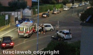 Viterbo - Incidente in via Monti Cimini