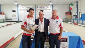 Davide Riccardi e Paolo Puliani della bocciofila Kennedy del comitato di Roma