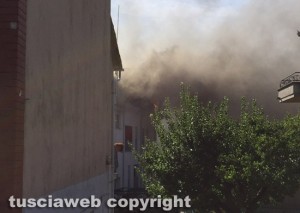 Montefiascone - In fiamme appartamenti nel centro storico