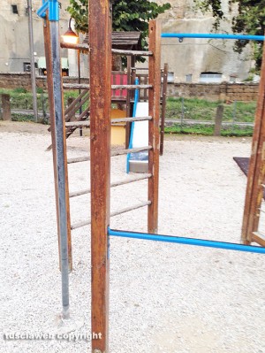 Vignanello - Incuria nel giardino pubblico