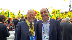 Il presidente Zingaretti all'assembela di Coldiretti a Milano