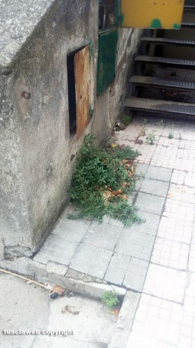 Bagnaia - La scalinata che collega viale Fiume alla scuola