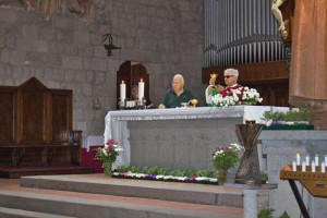 Viterbo - La benedizione di Padre Agostino 