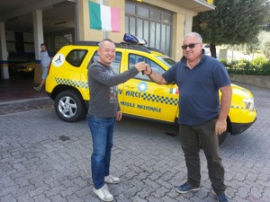 La consegna dei mezzi Prociv