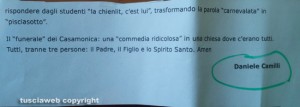 Viterbo - La lettera minatoria contro Tusciaweb e il giornalista Daniele Camilli