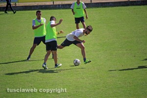 Sport - Calcio - La Viterbese mentre si prepara al match contro il Budoni