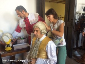 Viterbo - Santa Rosa - La vestizione dei figuranti del corteo storico