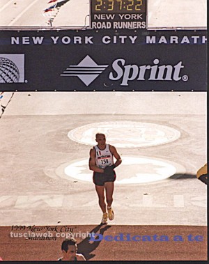 Enrico Alfonsini all'arrivo alla maratona di New York