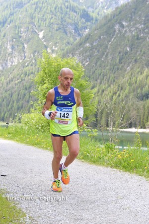 Enrico Alfonsini durante una gara