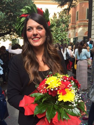 Alessia Spatoliatore, neo-dottoressa in Medicina e chirurgia 