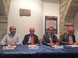 Viterbo - Da sinistra Mauro Morucci, Mario Brutti e Andrea De Simone
