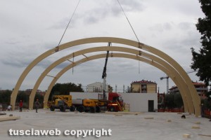 Palestra santa Barbara - I lavori