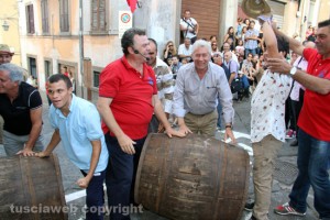 Palio delle botti - Il sindaco Leonardo Michelini