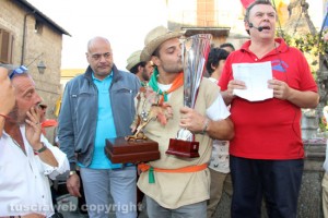 Palio delle botti - La premiazione di Gino Catarcini