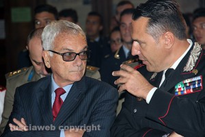 Viterbo - Il procuratore capo Alberto Pazienti e il colonnello dei Carabinieri Mauro Conte