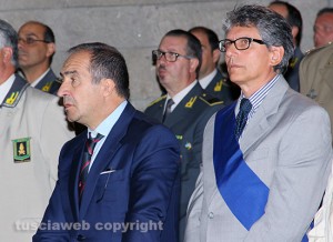 Viterbo - Il questore Lorenzo Surace e il consigliere Maurizio Tofani