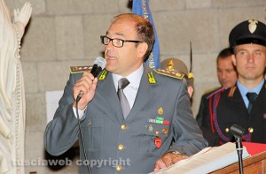 Viterbo - Il comandante provinciale della Guardia di finanza Giosuè Colella