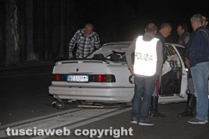 Viterbo - Incidente sulla Tuscanese - L'auto coinvolta
