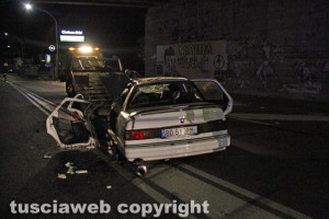 Viterbo - Incidente sulla Tuscanese - L'auto coinvolta