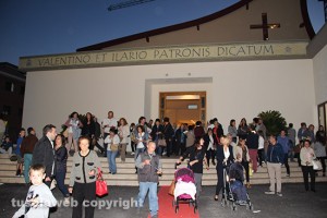 L'inaugurazione della chiesa di Villanova