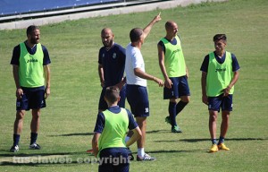 Sport - Calcio - La Viterbese durante la rifinitura in vista del match di San Cesareo