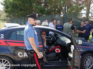 Viterbo - I carabinieri alla cava sulla Tuscanese