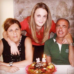 Roberta Borghesi e la sua famiglia