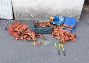 Montalto di Castro - Il rame sequestrato dai carabinieri 