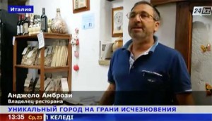Civita di Bagnoregio - Il servizio della tv kazaka