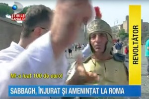 Roma - Centurioni aggrediscono troupe tv romena