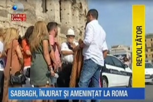 Roma - Aggressione tv romena - L'intervento dei vigili