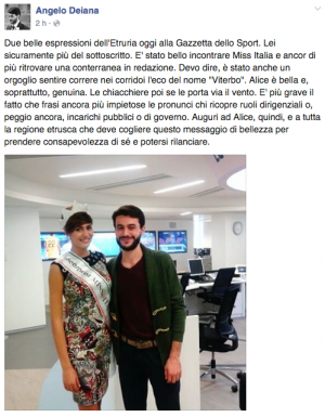 Alice Sabatini e Angelo Deiana alla Gazzetta dello sport