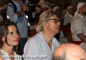 Macchina di santa Rosa - Vittorio Sgarbi con Francesca Sacchi Tommasi