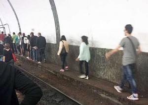 Ferrovia Roma - Civita Castellana - Viterbo - Pendolari sui binari a Flaminio