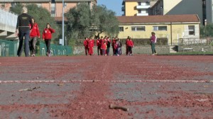 Viterbo - La pista deteriorata del campo scuola