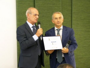 Il presidente di Alboscuole, Ettore Cristiani e il sottosegretario alla Giustizia Cosimo Ferri 