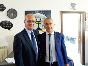 Il presidente di Alboscuole, Ettore Cristiani e il sottosegretario alla Giustizia Cosimo Ferri