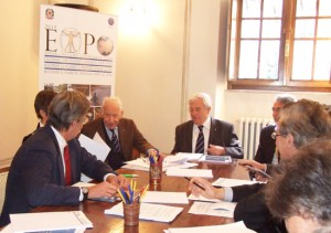 Gian Tommaso Scarascia Mugnozza e Roberto Schmid nel maggio 2007 al lavoro per la candidatura della città di Milano per Expo 2015