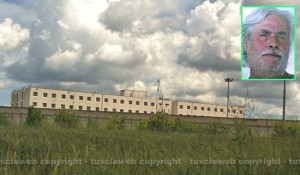 Il carcere Mammagialla - Nel riquadro: l'ex brigatista Luigi Fallico