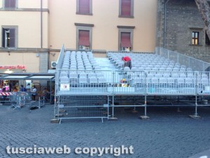 Viterbo - Santa Rosa - La tribuna di piazza Verdi