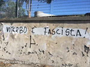La scritta sulla Cimina