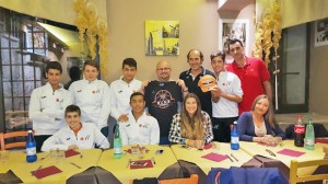 I giovani dell'Asd Basket Murialdo a cena con Ralph Marchetta 