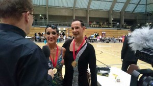 Danza sportiva - I maestri viterbesi Angelo Buzzi e Alessandra Lanzi