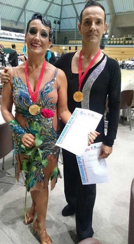 Danza sportiva - I maestri viterbesi Angelo Buzzi e Alessandra Lanzi