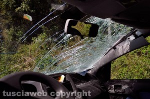 Civita Castellana - Incidente mortale sulla Flaminia - La Panda
