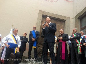 Santa Rosa 2015 - Il raduno dei facchini alle scuole rosse - Il discorso di Raffaele Ascenzi