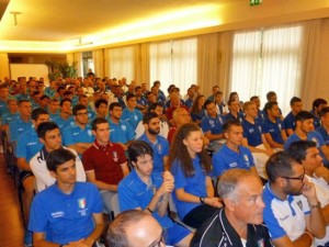 Sala con gli arbitri di Civitavecchia e Viterbo